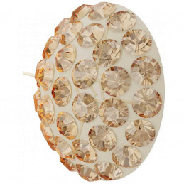 Cabochon Pavé Swarovski 12mm Golden Shadow 86601