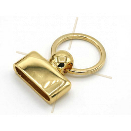 Keyring  30mm Gold Plated