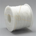 Macramé cordon 0.5mm  polyester Blanc