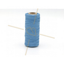 Macramé cord 0.5mm polyester Premium Quality Blue Light Sapphire