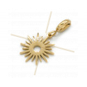 Charms Stainless Steel Gold Plated Sun with clasp