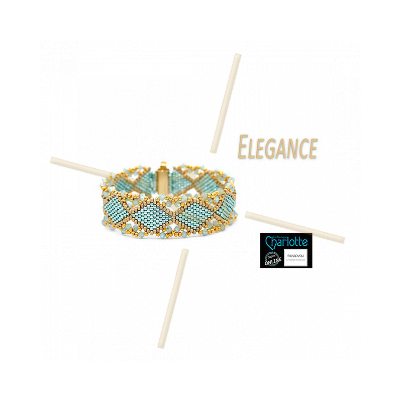 Kit Bracelet Elegance Turquoise Gold