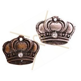pendant crown with strass