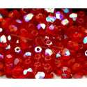 Firepolished Czech Bead 4mm Light Siam AB