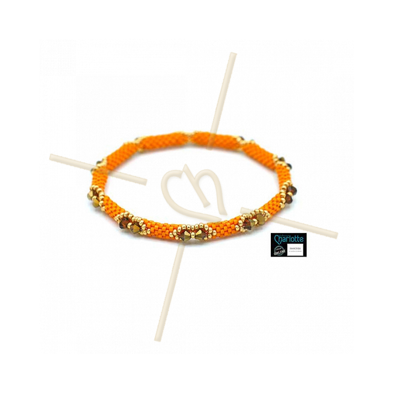 Kit Bangle Bracelet Orange KumQuat