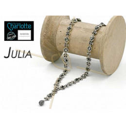 Kit Halsketting Julia Zwart Zilver