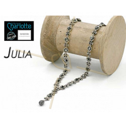 kit Necklace Julia Black Silver