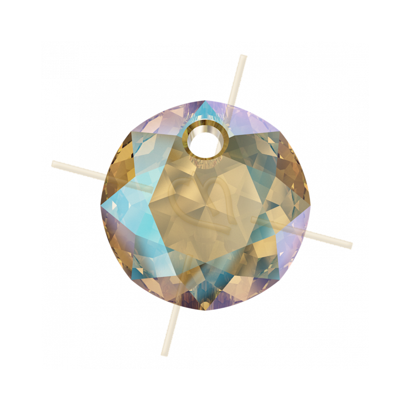 Swarovski pendentif 6430 8mm Lt. Col. Topaz Shimmer