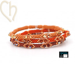 Trio Kit Bangle armband 3 couleurs Red Passion