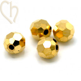 Preciosa Crystal Round Bead 4mm Aurum