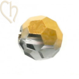 Preciosa Crystal Round bead 4mm Aurum Half