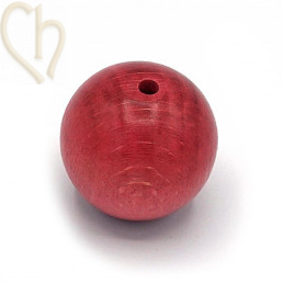 Houten bol 30mm Oud Roze