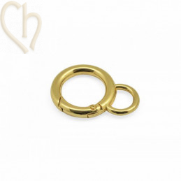 Clasp keyring clip 42x30x5mm Gold Plated