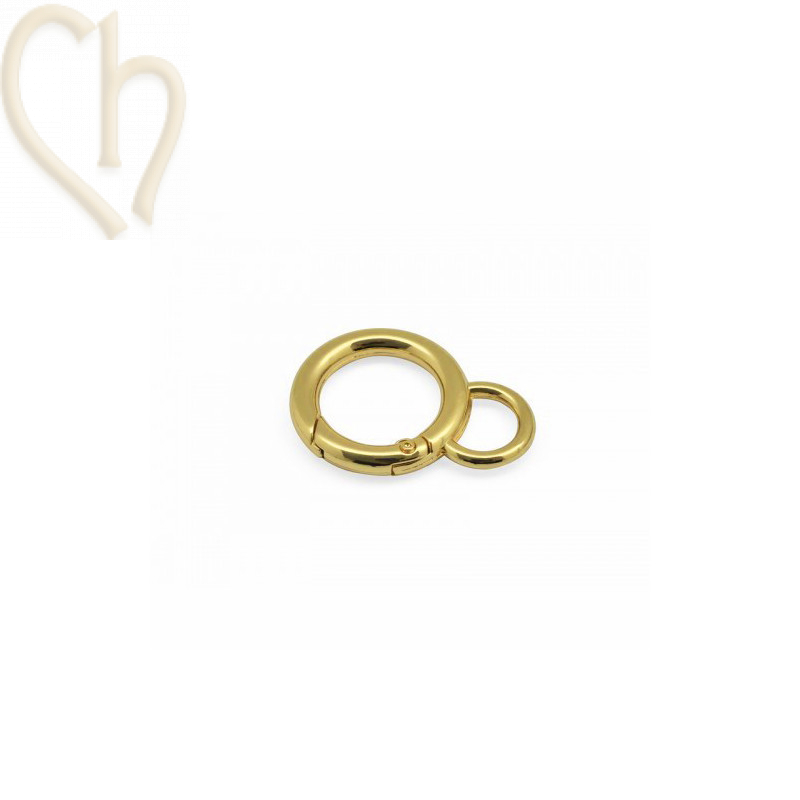 Clasp keyring clip 42x30x5mm Gold Plated