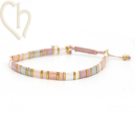 Kit bracelet avec Miyuki perles Tila Pastel