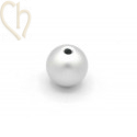 Aluminium anodized round bead 12mm Silver