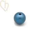 Aluminium anodized round bead 12mm Blue