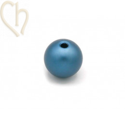 Aluminium bol 12mm kraal Blauw