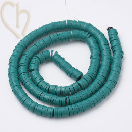 Heishi Rings 4mm Turquoise String 40cm.