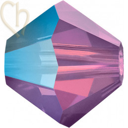 Preciosa Crystal Rondelle Bead 4mm Amethist Opal AB