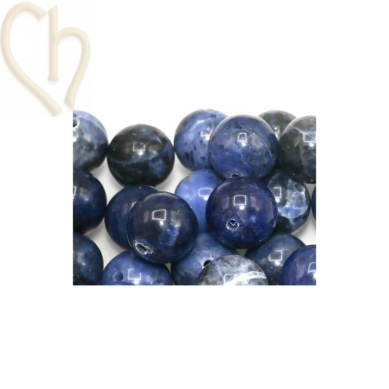 Pierre naturelle rond 12mm - Sodalite