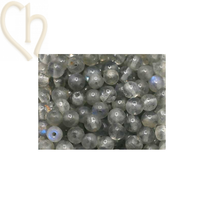 Gemstone round 4mm - Labradorite