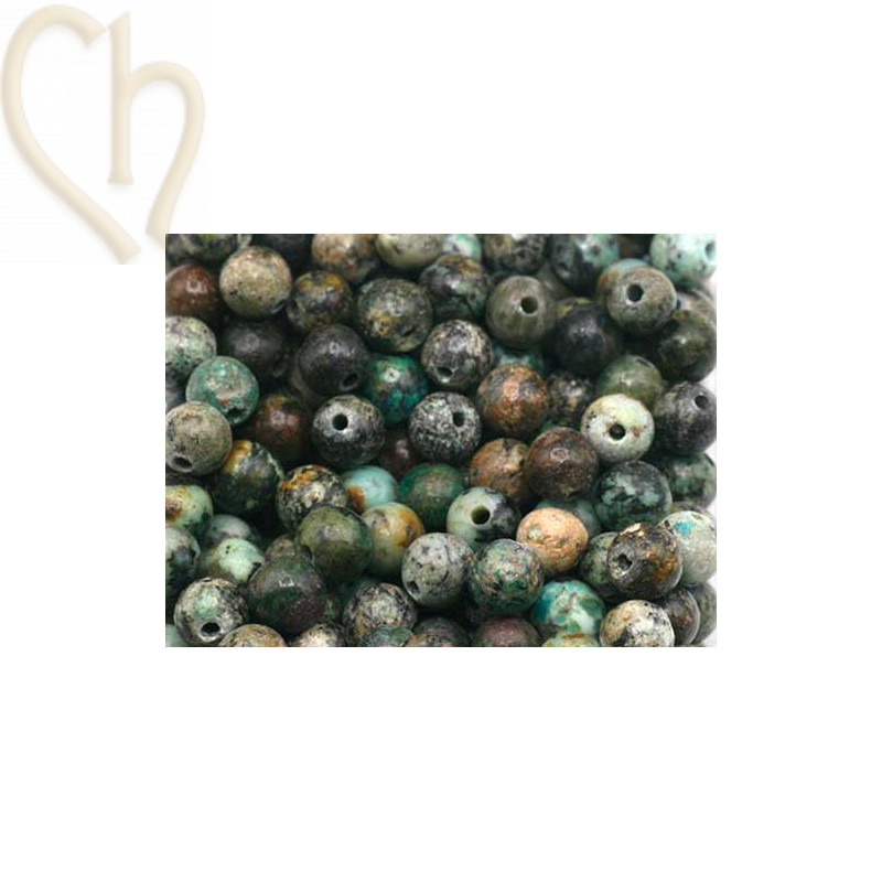 Gemstone round 4mm - Turquoise d'Afrique