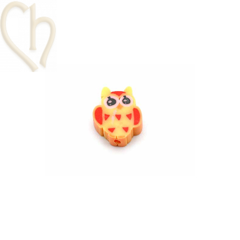 Hibou polymere 12mm Orange