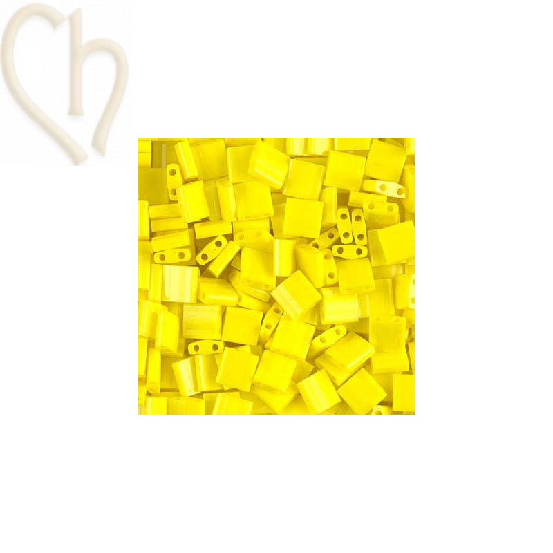 Miyuki Tila bead Yellow Ab Opaque - TL404