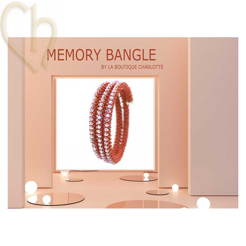 Kit armband Memory Bangle in Tangerine Sienne