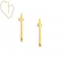 Boucles d'Oreilles barette 25mm Gold avec anneau