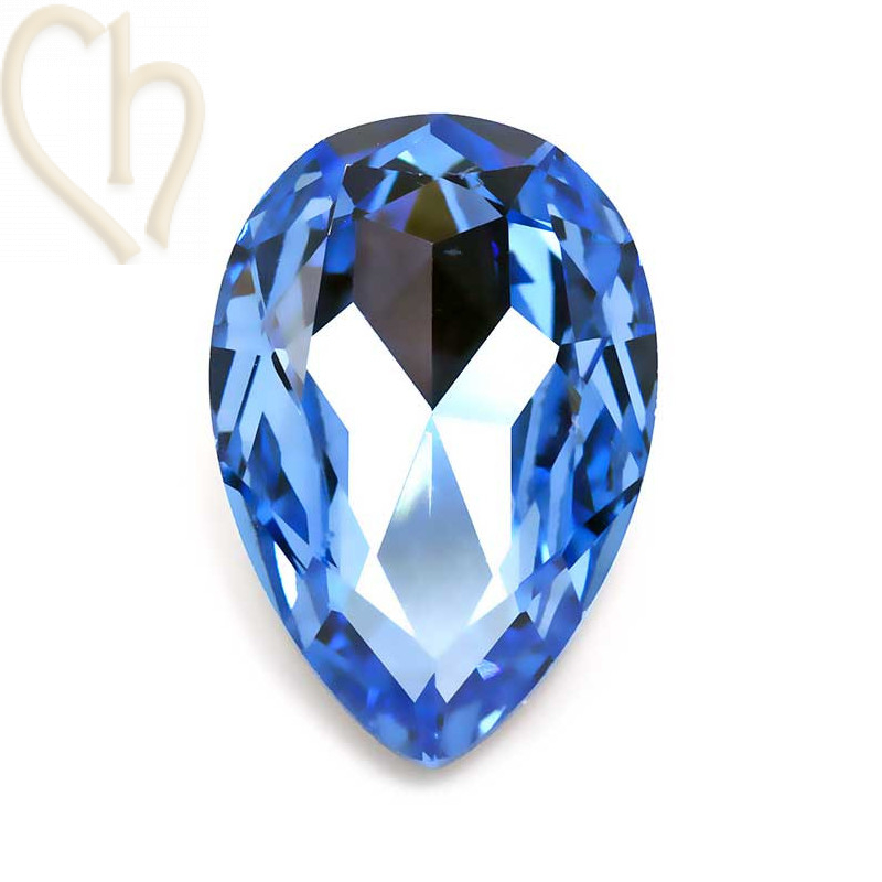 Charl'stone cabochon Pear 30*20mm Light Sapphire 7002