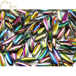 Dagger glass beads 5*16mm Crystal Vitrail