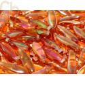 Dagger glass beads 5*16mm Cristal Apricot Medium