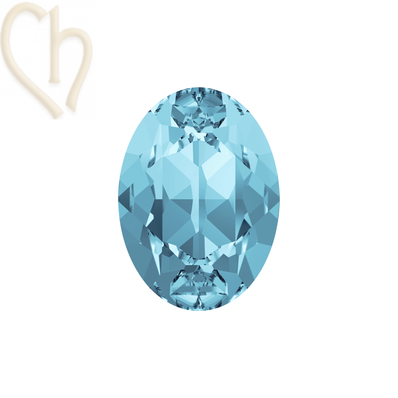 Charl'stone Crystal Cabochon ovaal 8*6mm Aquamarine