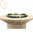 Kit armbandje ByElle met Superduo kralen - Velvet Forest Green