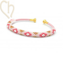 Pattern Bracelet Bangle Pink