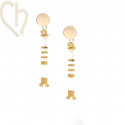 Kit earrings with Half Tila...