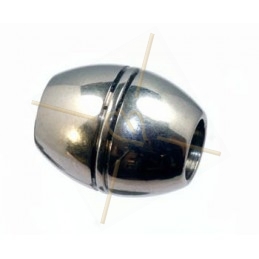 leather slider steel 15mm oval