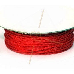 macramé cordon 0.5mm rouge