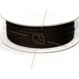 macramé cord .5mm dark brown