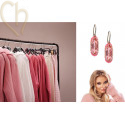 Kit van oorbellen met Miyuki en Charl'stone Crystal Light Rose