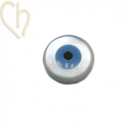 Nacré perle Nazar Eye rond 6mm