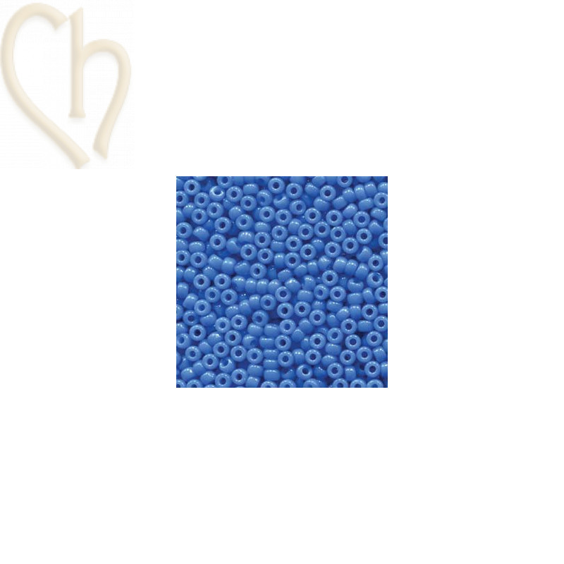 Miyuki Roc 8/0 - Duracoat Opaque Dyed Bright Blue 4484