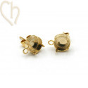 Ear studs + ring...