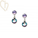 Boucles D'oreille Rhodium -...