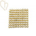 Charl'stone Crystal Mesh 25*25mm Cristal Gold Plated