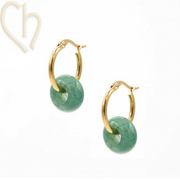 Earrings Gold Plated with...