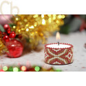 Candle cover Barok Red Gold...