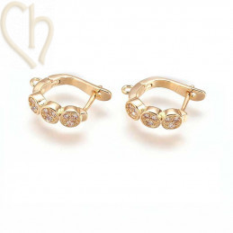 Earrings Gold Plated with...